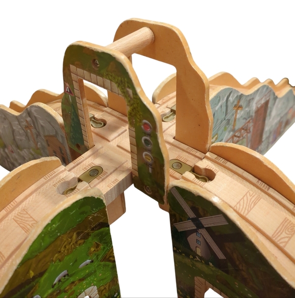 Rare Steamies & Diesels 4-in-1 Thomas & Friends Wood Railway Track Mountain Set - Picture 5 of 13